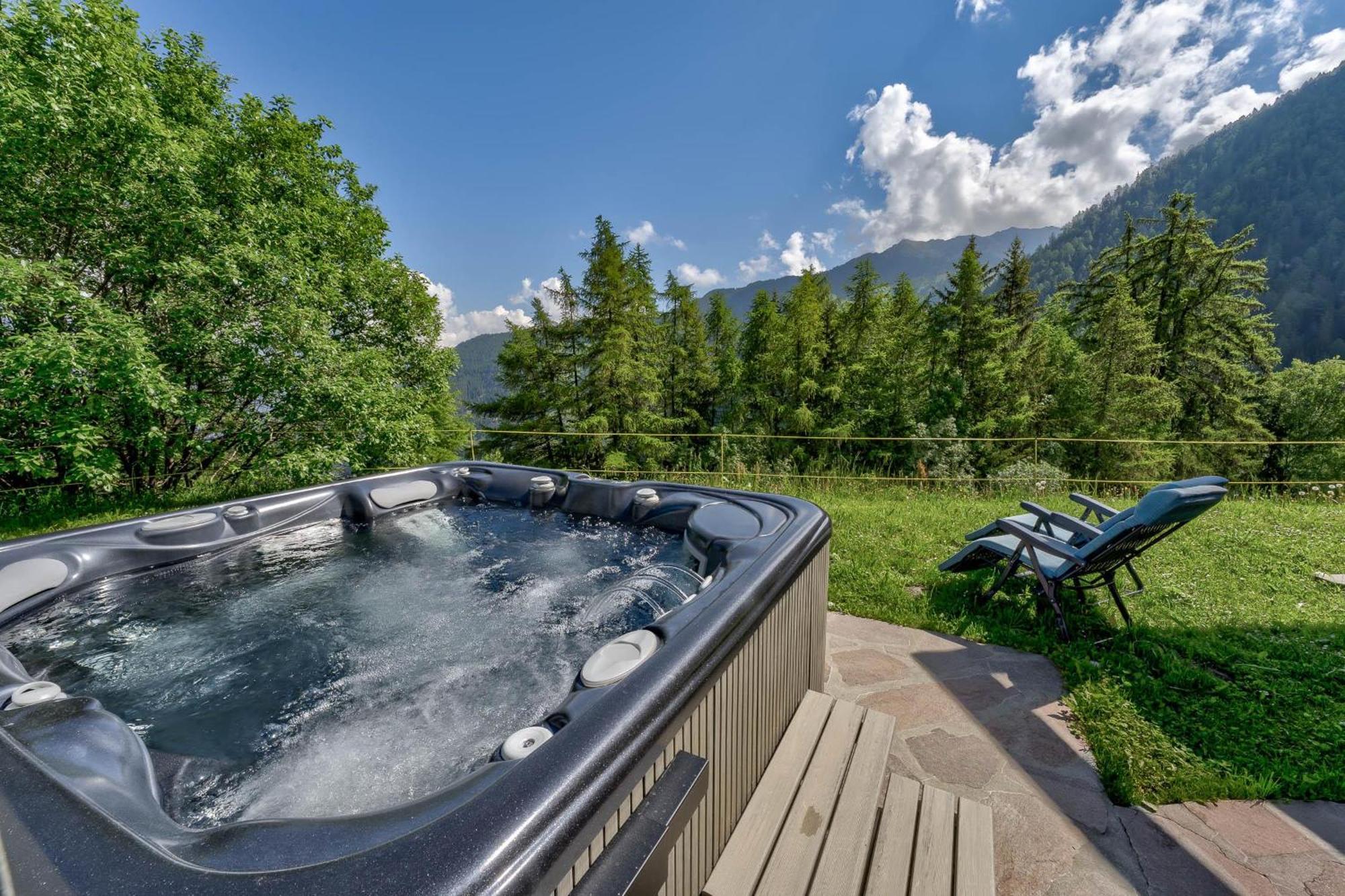 Chalet Flocon De Neige - Jacuzzi - Sauna La Tzoumaz Exterior foto